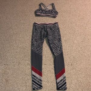 champion leggings and sports bra set